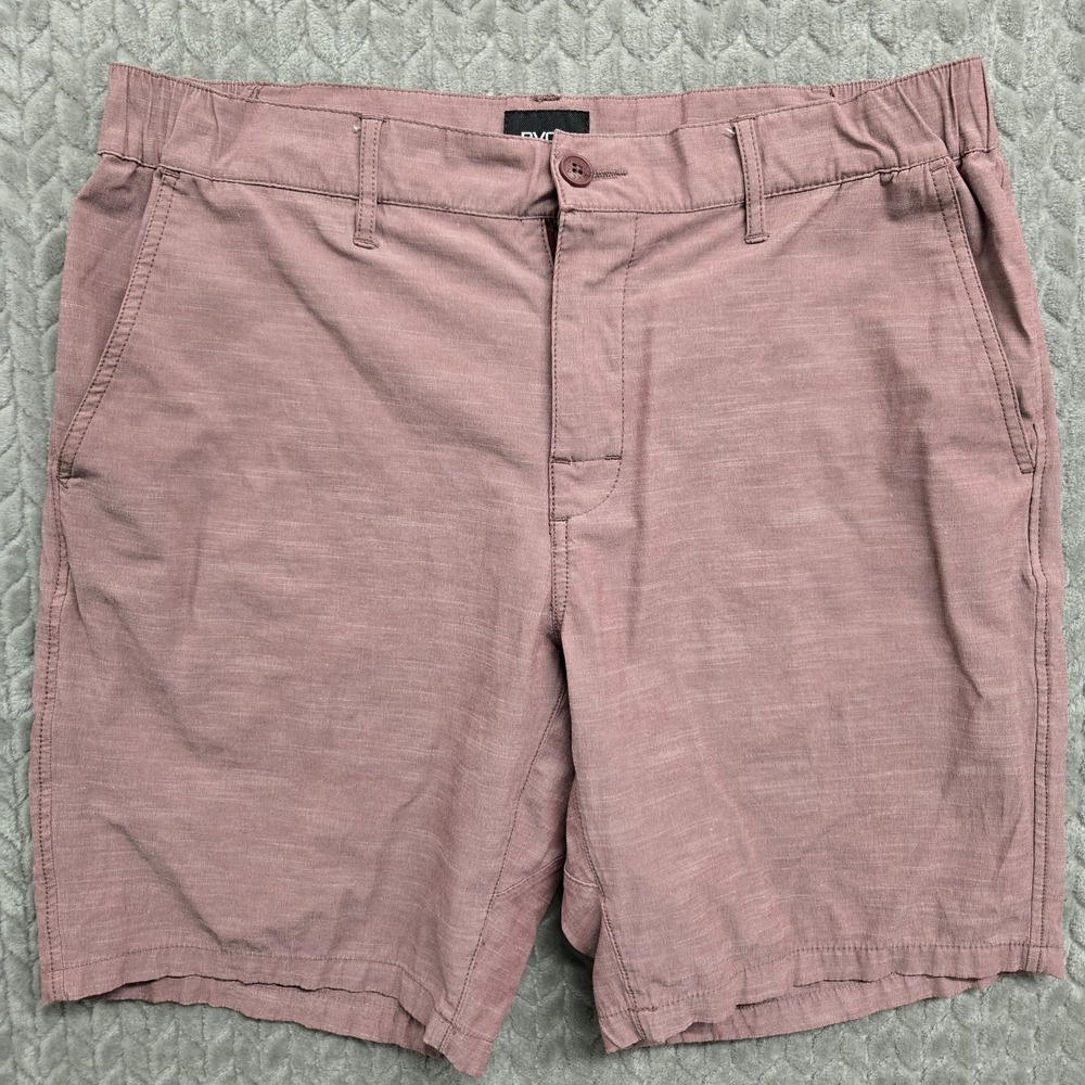 RVCA Shorts Mens 33‎ Red/Pink All Time Coastal Hybrid Quick Dry